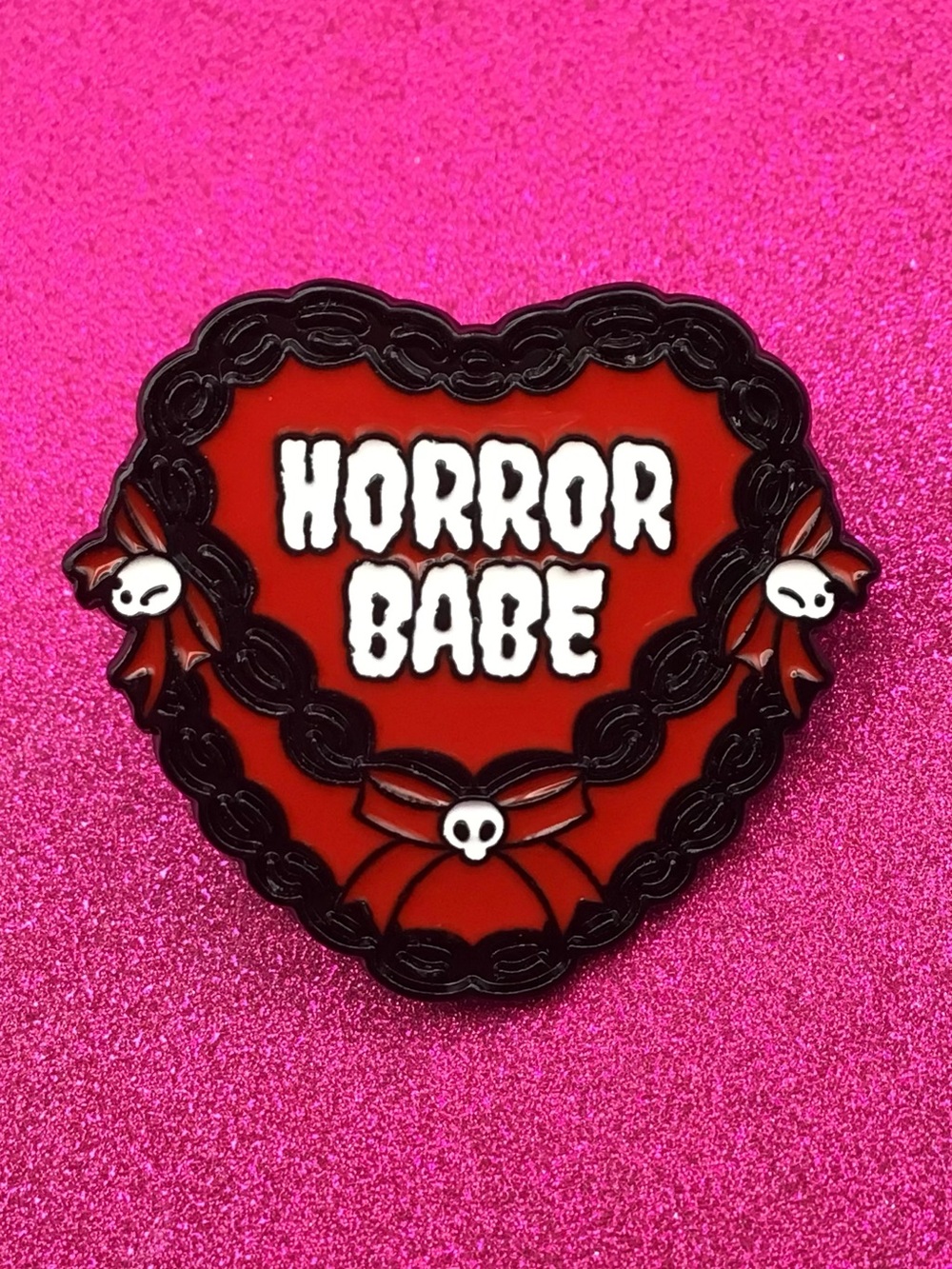 Horror Babe Enamel Pin